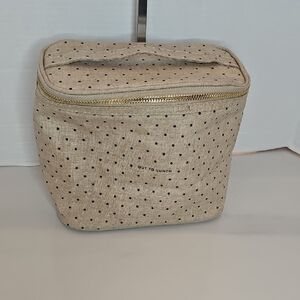 kate spade Beige and Black Polka Dot Lunch Bag
